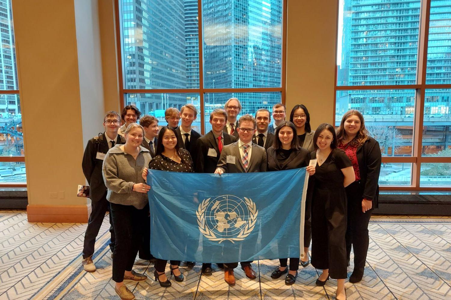 The Carthage Model UN team at AMUN Chicago 2022.